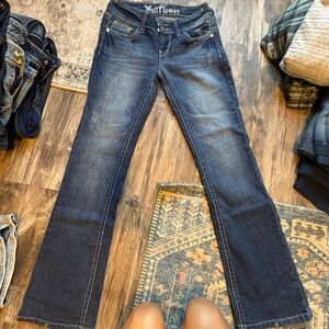 Wallflower Women's Blue Boot Cut Jeans size 5